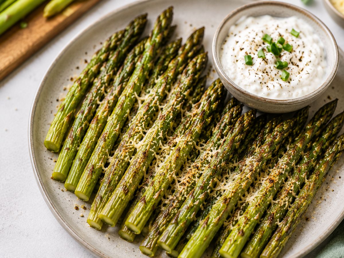 Knuspriger Airfryer Spargel